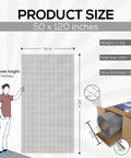 Rugged Stainless Steel Wire Mesh Screen 50x120 Inches Plain Weave 30 Mesh Easy To Cut And Install Window Screen Display