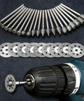 Diamond Burr Set For Rotary Tools 32Pc Kit With Diamond Grinding Bits For Dremel Carving Engraving Masonry Stone Glass Tile Jewelry