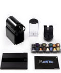 Inissia Style Espresso Machine For Home Use Compact Black Coffee Maker With Two Programmable Espresso And Lungo Buttons