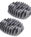 2-pack cast aluminum air compressor cylinder head rebuild kit for 2.5P to 6P double cylinder units includes cover accessories