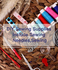 Portable Sewing Kit With Case For Home, Travel, And Quick On The Go Repairs, All In One Emergency Sewing Set with threads and needles