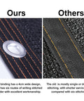 Comparison of 50 Percent Shade Cloth For Garden 10x20 Ft Breathable Mesh Tarp with highlighted stitching and grommet features.