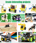 Microbit V2 Go Kit For Beginners With Built In LEDs And Sensors, Includes USB Cable And Battery Holder, Bluetooth Wireless, Compass, Radio, Temperature And Light Sensor For Dope Coding Projects. micro:bit robot projects