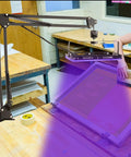 Two Pack 50W LED UV Screen Printing Exposure Lights With Stand For Cyanotypes And Photo Emulsion, 395nm Wavelength in use