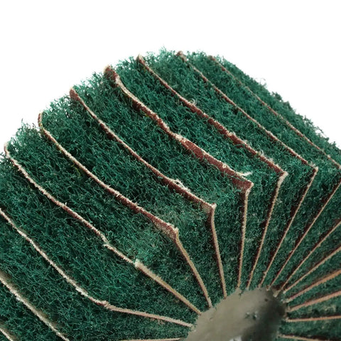 Grab These Super Versatile Non Woven Flap Sanding Wheels For A Smooth Finish On Metal Surfaces With 180 Grit Abrasive Material.