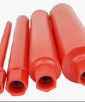 Red diamond wet core drill bit set, 4-piece with threaded ends