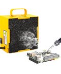 Solder Smoke Absorber And Fume Extractor For Soldering Station DIY Working Fan With Zero Point Four Inch Activated Carbon Filter