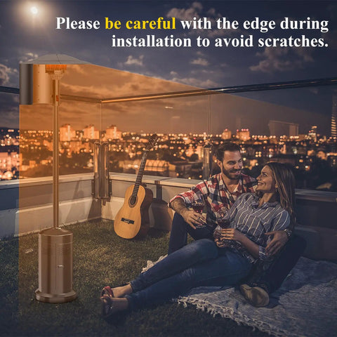 Heat Focusing Patio Heater Reflector Shield For Outdoor Heaters Energy Saving Redirects Hot Air Fits Round Units