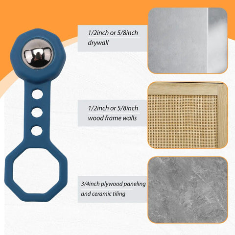 Juinrinet Drywall Metal Detecting Detector 6.6x2cm showing metal detection through drywall and wooden walls.