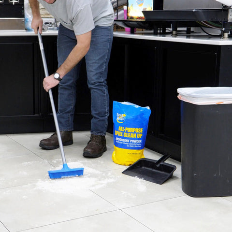 All Purpose Spill Absorbent Powder 3 Lb Bag For Quick Cleanup Absorbs Liquids Instantly Lightweight And Easy To Use Just Pour Mix Dispose Keeps Surfaces Dry And Slip Free High Performance Spill Control For Worksites