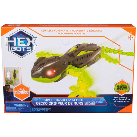 Box of Wall Crawling Gecko Robot With Remote Control Realistic Creepy Crawly Action That Climbs Walls Rechargeable Toy