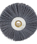 Front view of Beefy Deburring Brush For Key Cutting Machines Crimped Wire Wheel Scrub Nylon And Stainless Steel