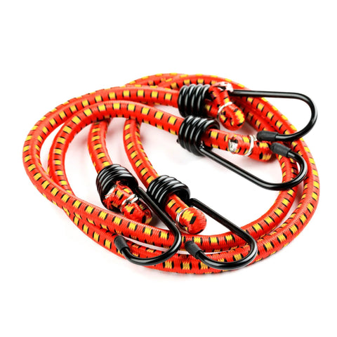 Heavy Duty 12 Inch Bungee Cords 10 Pack With Vinyl Coated Hooks And Fabric Wrap Red For Trucks And Outdoor Gear Secure Tarps Bikes And Gear Fast And Easy Everyday