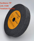 Nylon Fiber Deburring Wheel For Bench Grinder, Silicon Carbide Abrasive Polishing Wheel, 6 Inch Diameter By 1 Inch Thick With Five Eighths Inch Arbor, 180 Grit, Fits Most Grinders For Buffing Metal Stone Wood And Jewelry