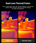 Dual Lens Thermal Camera For Iphone Ipad And Android With 512 By 384 Thermal Resolution And 256 By 192 IR Resolution USB C Compatible