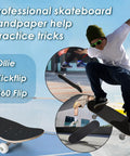 Grippy Grip Tape For Skateboards And Scooters 33 Inch By 9 Inch Black No Air Bubbles Durable Sandpaper For Ollie Kickflip And 360 Flip Training