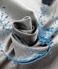 Textured Silver Fiber Shielding Fabric for EMF radiation protection with splash effect, ideal for clothes, sheets, curtains, home decor DIY, 5x1.5m.