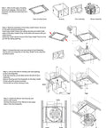 Installation guide for 120 CFM Super Quiet Bathroom Exhaust Fan With Easy Install No Attic Access Needed Energy Star Certified