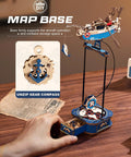 3D Wooden Puzzle For Adults Gravity Swing Ocean Fisher Model Kit With 161 Pieces No Fuss Setup Maritime Boat Craft For Home Display And Collectors Great Gift For Maritime Buffs, wooden fishing boat on display stand