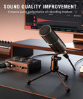 Podcast Equipment Bundle For Home Studio Music Recording Kit With Studio Dynamic Microphone And USB Audio Mixer XLR Input