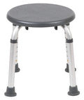 Aluminum Bath And Shower Chair With Adjustable Height And Anti Slip Medical Seat For Easy Safe Transfers 300 Lb Weight Capacity No Slip Feet Ideal For Elderly And Post Surgical Use Gray