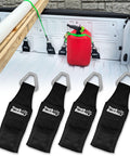 Two Pack Truck Bed Anchor Kit For Tailgate, Instantly Secure Your Ratchet Straps And Cargo With Rugged Polyester Webbing, No Tools Needed