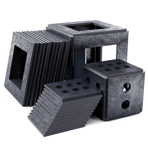 Welding Practice Kit With Twenty Four Pieces Of One Eighth Inch Eleven Gauge Steel Sheets To Build Two Hollow Cubes And Two Dice