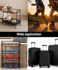 Heavy Duty Universal Luggage Replacement Wheels 64x24mm Dead Silent PU Caster for travel bags on display with various products.