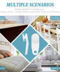 100 Pieces White Plastic Traverse Rod Slides For Curtain Replacement, Snap In Traversing Slides Track Gliders For Window Door And Shower Curtains, Durable Plastic, Easy Install, Long Lasting in bedroom, bathroom, dining room, living room