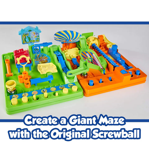 Two Brainteaser Marble Maze Challenges For Ages 5 To 9 Standard Edition with colorful obstacle board and interactive features