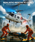 Rescue RC Helicopter for Beginners, flying over city helipad with realistic simulation, toy gift for boys and girls.