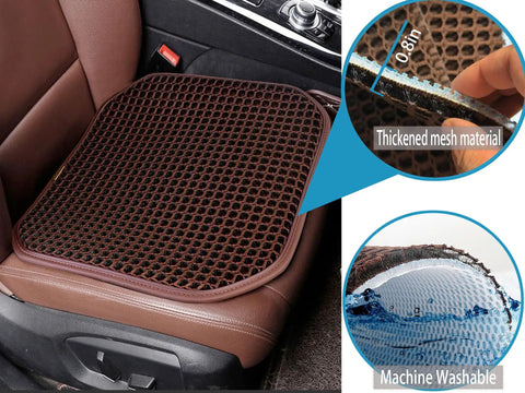 Summer Cooling Ventilated Mesh Seat Cushion Pad For Cars And Trucks Breathable Seat Cover with 0.8-in honeycomb mesh design