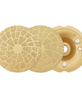 4 Inch Diamond Grinding And Polishing Pads Grit 30 And 50 Aluminum Based Backer For Concrete Granite Marble Stone Shaping Pack Of 3