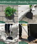 Beast Of A Floor Scraper Garden Shovel With 82 Inch Adjustable Handle used for weeding, dirt scraping, ice removal, and waste cleanup.