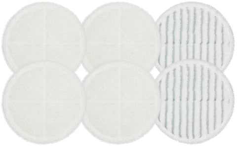 Replacement Pads for Bissell Spin Wave Hard Floor Cleaner Mop 2039 Series 2307 2315A, 6 Pack, microfiber pads