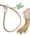 Fiber Based Eco Zip Ties 16 Inch 400 Pack Beefy Heavy Duty 44 Lb Strength Eco Friendly Tie Wraps shown in beige color