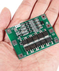 Hella Solid Heavy Duty 4S 40A 16.8V 18650 Lithium Battery Protection Bms Module in hand showing circuit details.