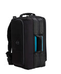 Cineluxe Backpack 21 Fast Access Pro Camera Backpack With Ultra Wide Doctor Bag Opening And Flex Core Dividers, side view.