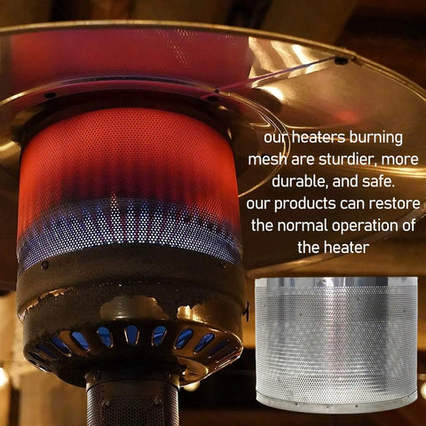 Main Burner Net Emitter Screen For Gas Patio Heaters Ten And Three Quarters Inch Diameter Heavy Duty Stainless Steel