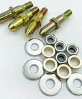 Door Hinge Pin And Bushing Pro Grade Repair Kit For GM Trucks And SUVs Including Silverado Sierra Tahoe Suburban Yukon Avalanche Heavy Duty Roller Pin Replacement 19299324 38453 showing pins, bushings, washers, nuts