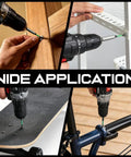 Wide application of Badass 11 Piece S2 Steel Torx Screwdriver Bit Set Featuring Nuclear Magnetic Tips in various tasks.