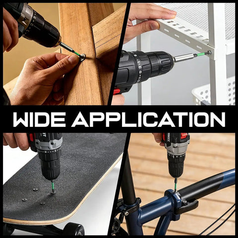 Wide application of Badass 11 Piece S2 Steel Torx Screwdriver Bit Set Featuring Nuclear Magnetic Tips in various tasks.
