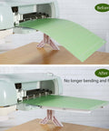 AOOIIN extension tray installed on Cricut Maker/Explore; 12x12 green cutting mat on pink support stand