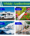 Totally Quiet 12V RV Water Pump With Strainer, 55 PSI 3.0 GPM On Demand Diaphragm Pump for RV, garden, boat, home use