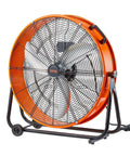 Drum Fan 24 Inch High Velocity Floor Fan 8700 CFM Heavy Duty Industrial Ventilation With 3 Speed Settings and 360 Degree Tilting