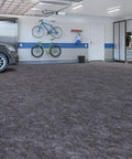 Oversized Garage Floor Mat For Under Your Car, 8.8 By 22 Feet, Grippy Non Slip Waterproof Oil Absorbent Parking Mat shown in garage