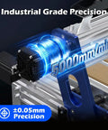 Close-up of 5000 mm/min spindle on PROVerXL 4030 V2 CNC Router Built For Speed With NEMA 23 Closed Loop Stepper 400W