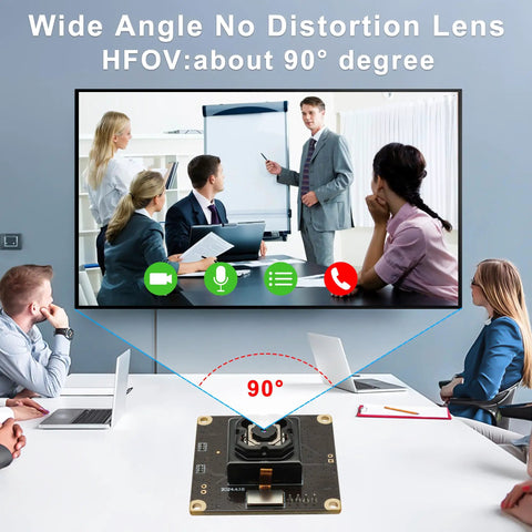 Office presentation using 4K USB Camera Module With IBIS Stabilization Anti Shake 11MP Autofocus Lens For Crystal Clear Machine Vision And Industrial Robot Vision 90 Degree No Distortion Lens Plug And Play