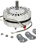 Attic Power Vent Fan Motor 0.1 HP 1050 RPM 115V Replacement For Home Cooling 3.4A 5 Inch Diameter motor with flat CW shaft and mount