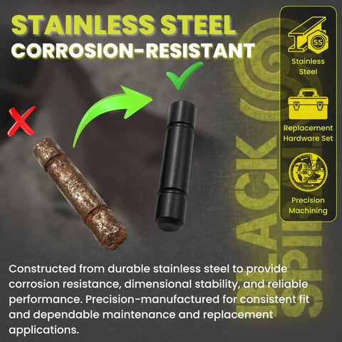 Black Steel Mounting Pins Set For Remington LT-20 LT-20 Special 742 760 7400 870 LWT Small Frame Models Replacement Hardware Two Pack With Rugged Build And Easy Install For Reliable Fit, black steel pin on corrosion-resistant replacement hardware
